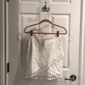 white tassel skirt